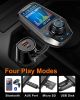 Bluetooth FM Transmitter in-Car Wireless Radio Adapter Kit W 1.8" Color Display Hands-Free Call AUX in/Out SD/TF Card USB Charger PD 20W for All Smart