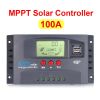 10/20/30/40/50/60/100A MPPT Solar Charge Controller 50VDC Regulator Colorful Screen For Lifepo4 GEL lithium Lead Acid Battery