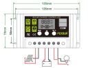 FOXSUR Upgraded Solar Charge Controller 30A 20A 10A PWM Solar Charger Regulator 12V 24V Auto LCD Display with Dual USB 5V Output
