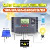 10/20/30/40/50/60/100A MPPT Solar Charge Controller 50VDC Regulator Colorful Screen For Lifepo4 GEL lithium Lead Acid Battery